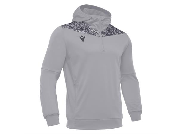 Ishtar Hoody 1/4 Zip Top SØLV/GRÅ 3XS Treningsgenser med hette - Unisex 