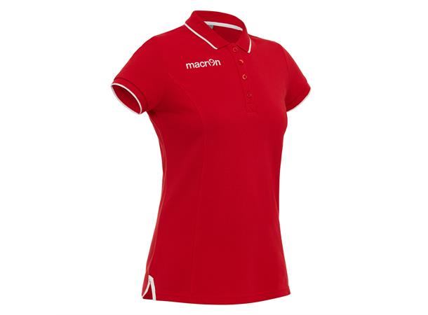 Desi Polo RED/WHT M Poloskjorte til dame i bomull 