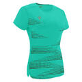 Irma Shirt Dame TRQ/BLK XS Teknisk løpe t-skjorte til dame