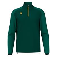 Isen Training 1/4 Zip Top BGRN/GOLD 4XS Teknisk treningsgenser - Unisex